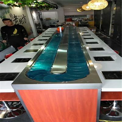 China Heat Resistant Sushi Conveyor Belt Sushi Conveyor Belt Delivery System Equipment Sushi Conveyor For Sale for sale