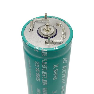 China Super capacitor 2.85v600f safety grades product 2.85v600f super capacitor battery price super capacitor battery custom for sale