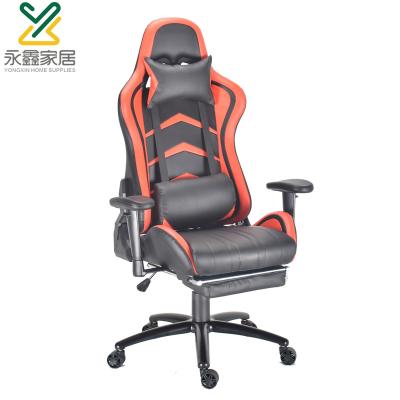 China Fashional Large (Height)Adjustable PC Gaming Desk Extended Adjustable Chair With Footrest for sale