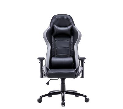 China Cooling Adjustable Armrest 4D Fabric Swivel Game Racing Chair With Black Metal Base for sale