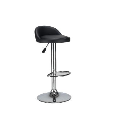 China Optional Colors Modern 1/6 Swivel Straps Stainless Steel Leather Modern Bar Stools Removable Bar Chairs for sale