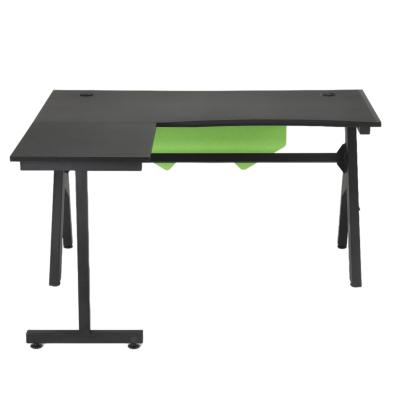 China Front Partition Office Computer Desks Gaming Desk Space Saving Home Office L Shaped Table for sale