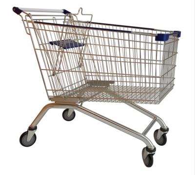 China Unveiling Dragonshelf Market Bag Trolley Folding Wheeled Shopping Carts for Retail Stores for sale