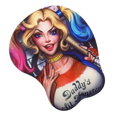 China 3D Boobs Mousepad Silica Gel Anime Wrist Rest Breast Boom HOT Custom Printed Custom Mouse Pad for sale