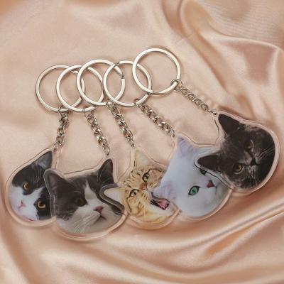 China Promotion Gift Clear Acrylic Keychain Plastic Keychain Acrylic Custom Keych Ainacrylic Printed Clear Anime Cartoon Make Your Own Acrylic Keycha for sale