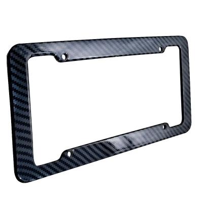 China Durable 2024 Customized High Quality Abs Plastic License Plate Frames Wholesale For Usa Canada Cars for sale