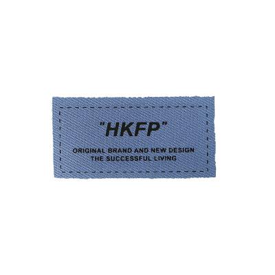 China Logo High Density Fabric Garments Private Customized Viable Brands Custom Woven Label Fabrics Ribbon Satin Wholesale Care Label for sale