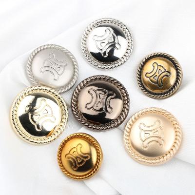 China OEM Metal Snap Nickel Free Decorative Zinc Alloy Custom Buttons For Clothes for sale