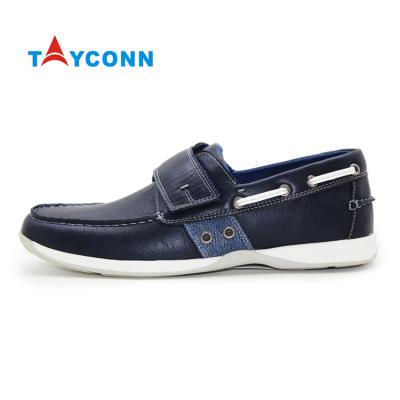 China Fashion Trend Mens Sole TPR PU Leather Fashion Sneakers Casual Loafer Shoes for sale