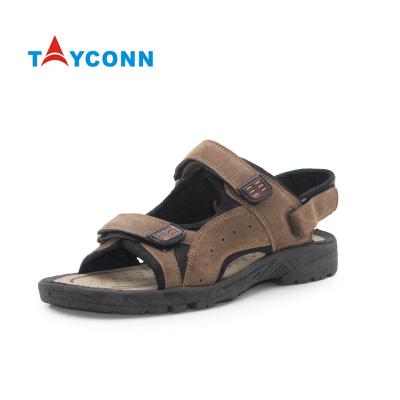 China Latest pria sandal designs men leather sandals summer outdoor casual fashion custom made Anti-slippery sandalias for sale