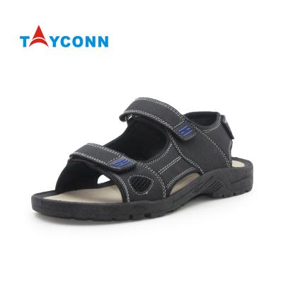 China Wholesale Breathable Custom Outdoor Sandalias Leather Strap Increasing Sandal Sport Men Sandals for sale