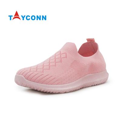 China Mesh + EVA Footbed Socks Zapatos De Dama Women Cushioned Sports Shoes Comfortable Breathable Women Sneakers for sale