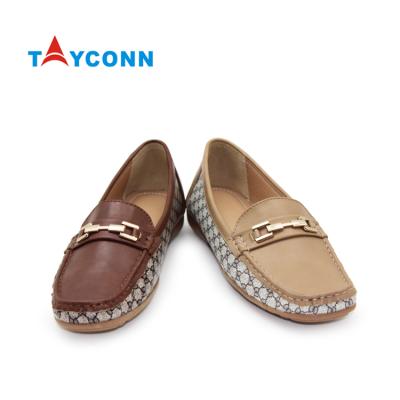 China Ladies Flat Comfortable Casual Shoes Summer Spring Office Commercial Slip On Horsebit Loafers Women for sale