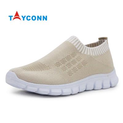 China Anti-odor fashion ladies walking casual breathable textile sneakers women bump shoes for sale