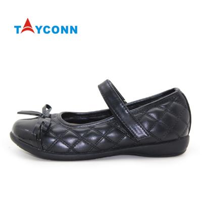 China Comfortable Anti-Smell Kids Dress Uniform School Shoes Black Leather Back To School Shoes For Girls for sale