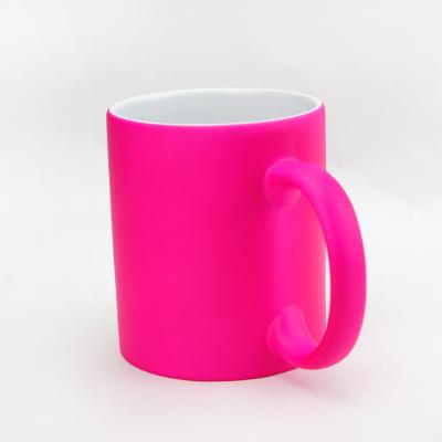 China Viable Heat Transfer Printing Customized Creative Fluorescent Mug 11oz Sublimation Mug Gifts With Your LOGO Photos Pictures for sale