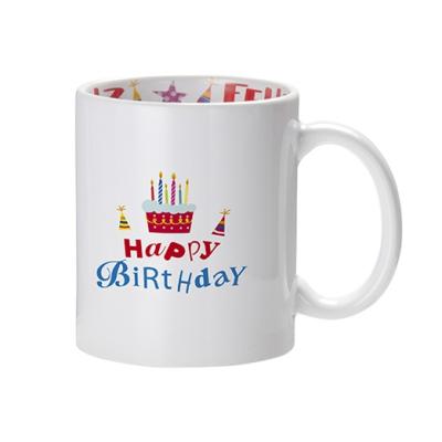 China Viable Heat Transfer Printing Customized White Coated Mug 11oz Logo Sublimation Mug Gifts With Your LOGO Photos Pictures for sale