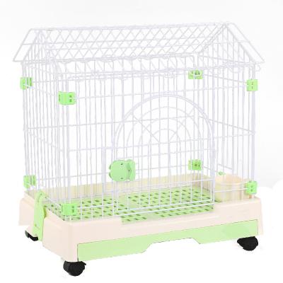 China Luxury Large Boom Roof Breathable Dog Crate Pet Cage Dog Kennel With Tray And Wheels Universal Pet Carrier Dog for sale