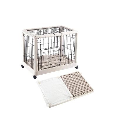 China Sustainable Price Luxury Metal Dog Bag Crates With Wheels for sale