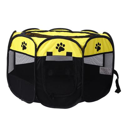 China Wholesale Viable Large Octagon Oxford Cloth Playpen Dog Cage Indoor Outdoor Kennel For Dog Cat Delivery Room for sale