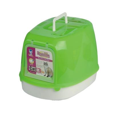 China Best Viable Selling Open Front Type Closed Cat Litter Box With Scoop for sale