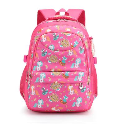 China Red Sports Outdoors Waterproof All Over Printing 600d Oxford Backpack For Girls Grade 7 for sale