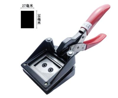 中国 手動Metal Handle Passport Photo Cutter Punch 27mm x 38mm ID Photo Cutter 販売のため