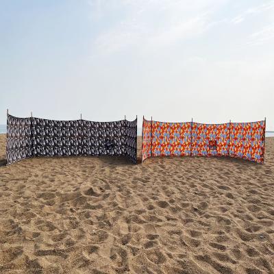 China Outdoor Camping 5 Meters 8 Meter Wind Screen Sun Shade Beach Anorak Beach Wind Screen Waterproof Barrier Wi for sale