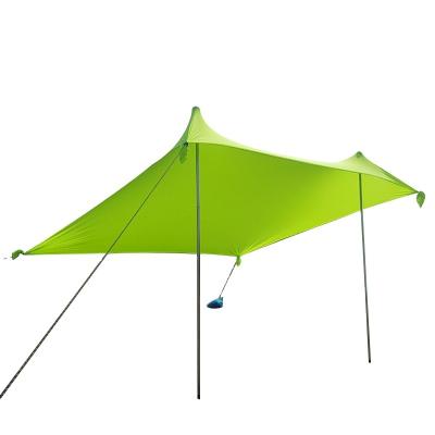 China Straight Tying Type Light Umbrella Pop Up Beach Tent Sun Shade With Sandbag Anchors And Pegs Beach Sun Shade Sail for sale