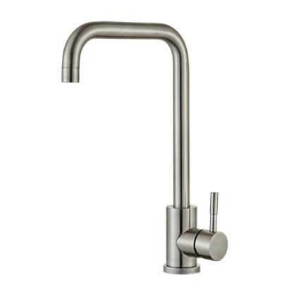 China Modern best selling products pull down kitchen faucet hot and cold Brushed kittchen faucets 304 stainless steel for sale