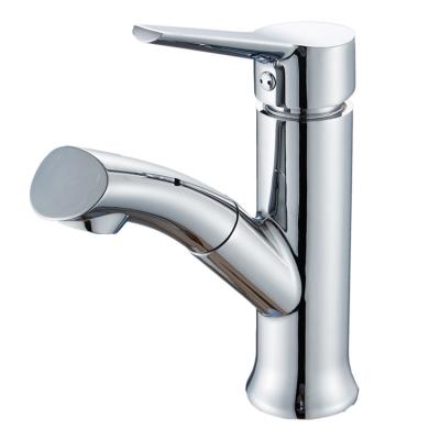 China New Designer Wash Faucets Brass Single Lever Metered Bathroom Faucet Chrome Taps Basin Faucet for sale