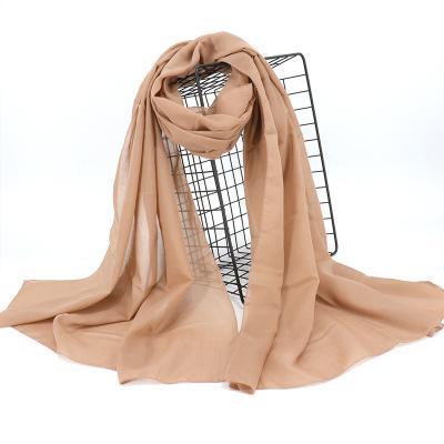 China Hot Sale 2021 Popular Cotton Scarf Sawtooth Muslim Women's Scarf Shawl New Summer Solid Handmade Long Scarf for sale