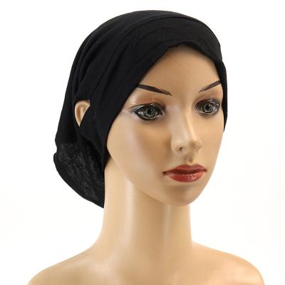 China Fashion Ywchance wholesale new arrival jersey inner cap with ear hole stretchy hijab cap under scarf For Muslim Women for sale