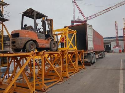 中国 China 3tons mini cranes 38m jib QTZ31.5-3808 small tower crane 販売のため