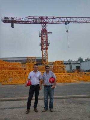 Китай 18tons PT7427 flat-top tower crane with 74m jib for high-rise building продается