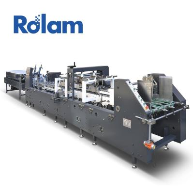 China Automatic Paper Packaging Paperboard Products Folding And Gluing Box Machine for sale