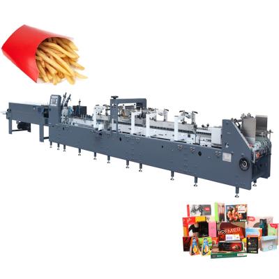 China Garment Shops Paper Box Rewinder Folding Gluing Machine With Bottom Crash Lock Function for sale