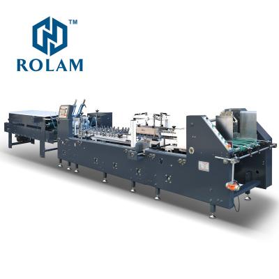 China Hot Food Product Automatic Packing Boxes Folder Paper Gluer Machine For Cardboard And Corrugated Making for sale