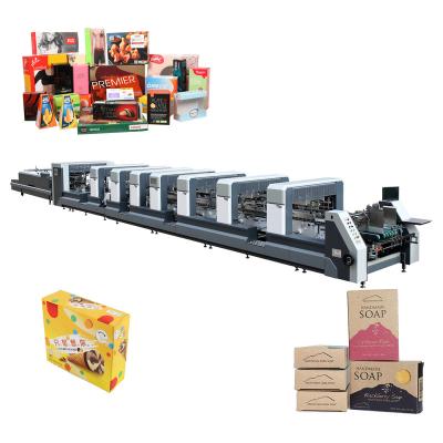 China Industry carton box work sheet cardboard packing box gluing machine/carton machine with intelligent control no hook lifting machine for sale