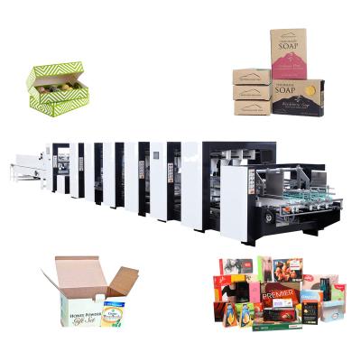 China Factory New Luolan 1200 PCS Automatic Corrugated Box Folder Gluer Box Maker Machine for sale