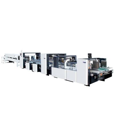 China GK-1450AC Food Cardboard Folder Gluer Corrugated Cardboard Boxes Folding Gluing Machine for sale