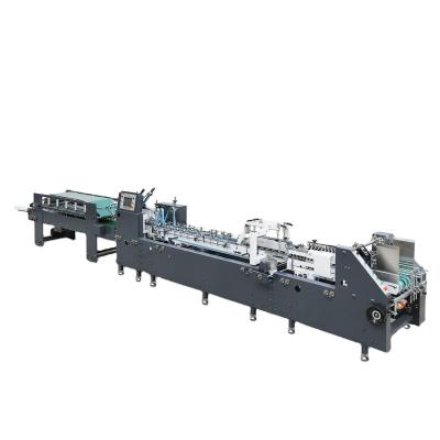 China Automatic Food Paper Carton Box Straight Line Pre-Fold Folding Gluing Machine for sale