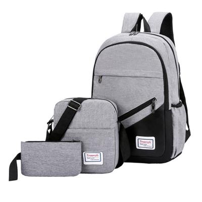 China Day Rucksack Business Leisure Computer Backpack 3pcs Set Waterproof For Large Capacity Heavy Duty School For Teenagers Bag for sale