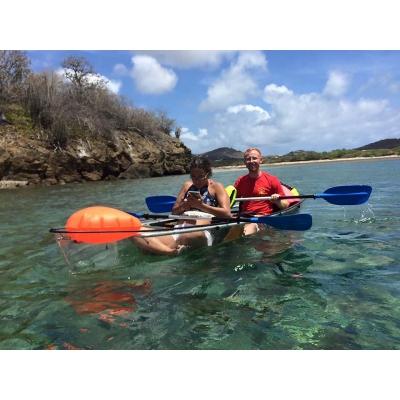 China Transparent polycarbonate kayak made of high impact resistance polycarbonate resin for sale