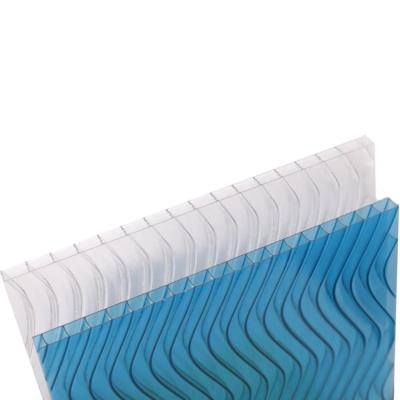 China Polycarbonato Polysnake Sheet S Shape Polycarbonate Hollow Sheet Snake Polycarbonate Board For Decoration S Shape PC Hollow Sheet for sale