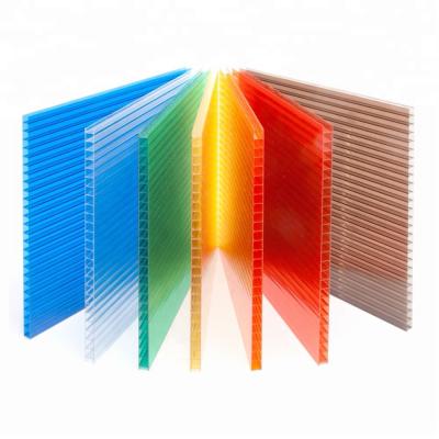 China Twinwall Polycarbonate Roofing Sheet Polycarbonate Door Canopy DIY Tent Glazing Panel Twinwall Polycarbonate-25 for sale