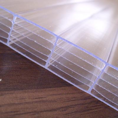 China 6 Walls Polycarbonate Sheet Polycarbonate Roofing Sheet Polycarbonate Six Panel Walls Polycarbonate Sheet-1 for sale