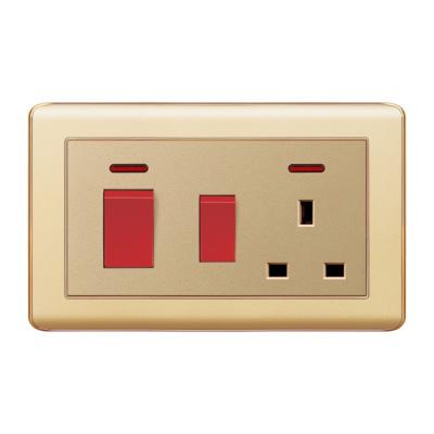 China HOME USE UK Electric Light Cooker 45A Light Switch Plug for sale