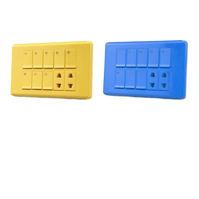 China Colorful Parkista HOME USE Market High Quality Wall Lighting Electrical Outlet And Switches for sale