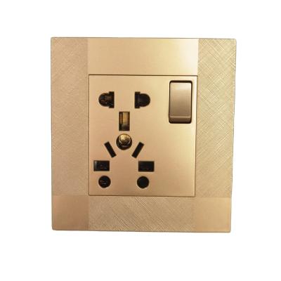 China HOME USE Hot Sale Pakistan Style 5 in 1 Flower Push Button Wall Switch Socket for sale